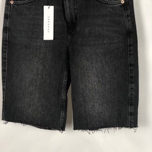 rigid denim cycling shorts